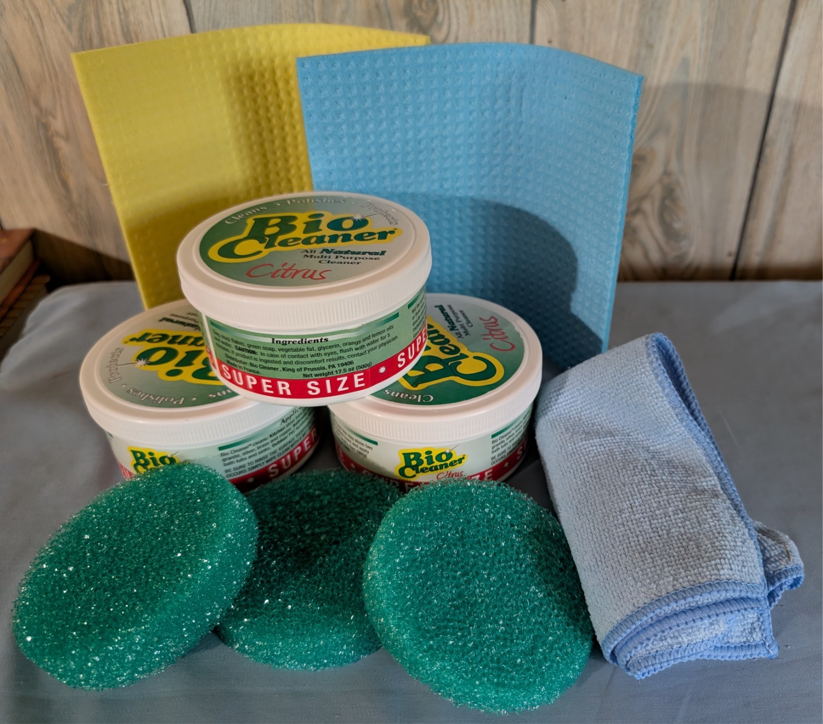 3 Rare Bio Cleaner Clay Multi-Purpose Cleaner 17.5 oz Super Size Citrus scent