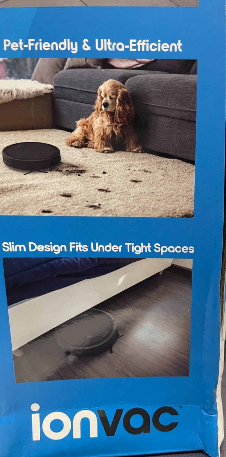 IONVAC SMARTCLEAN ROBOVAC 2000 – BOXES ARE damaged. Products are new