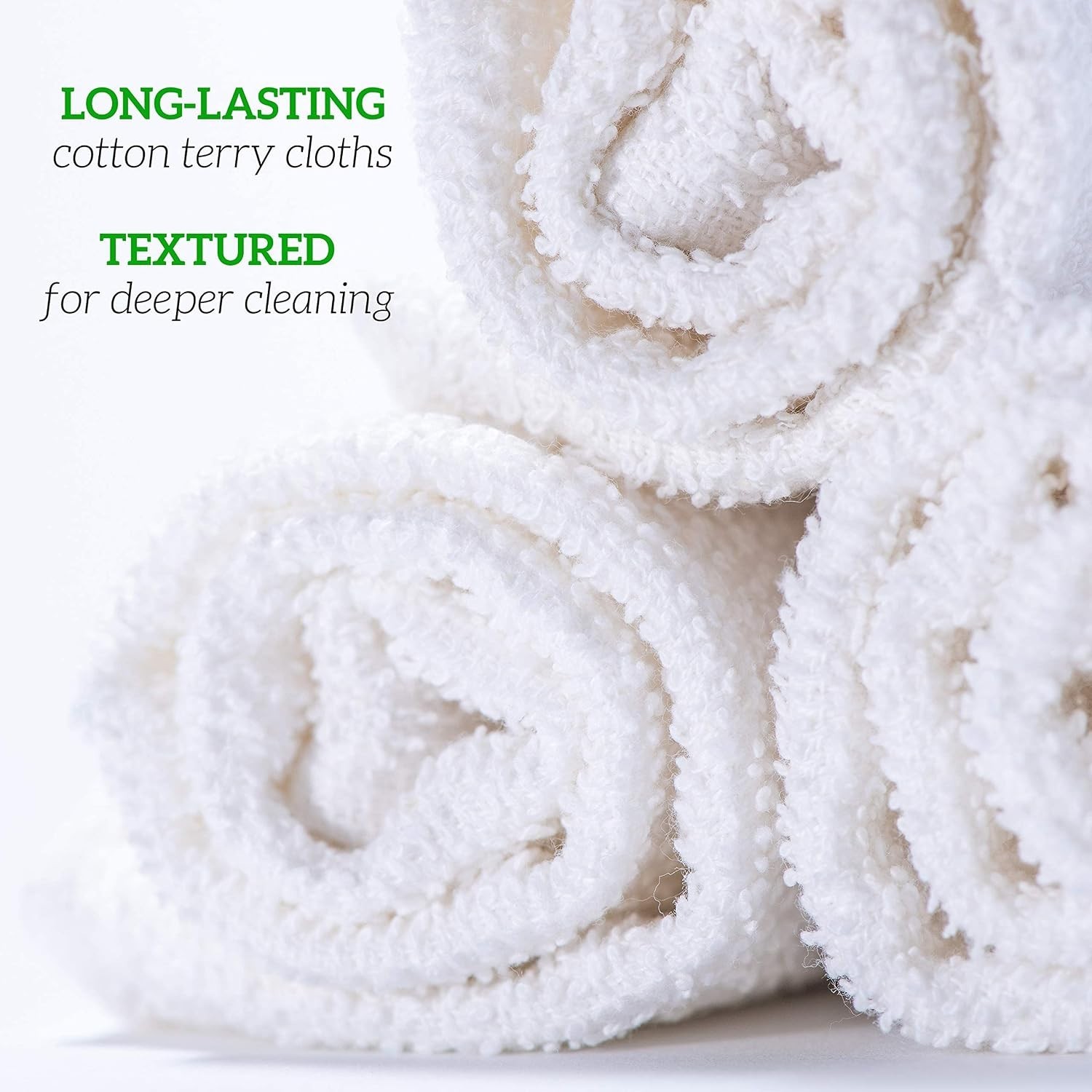 Cotton Wash Cloths 14″ x 17″ 50 Pack – Cleaning Rags, Bar Mop Towels, Absorbe…