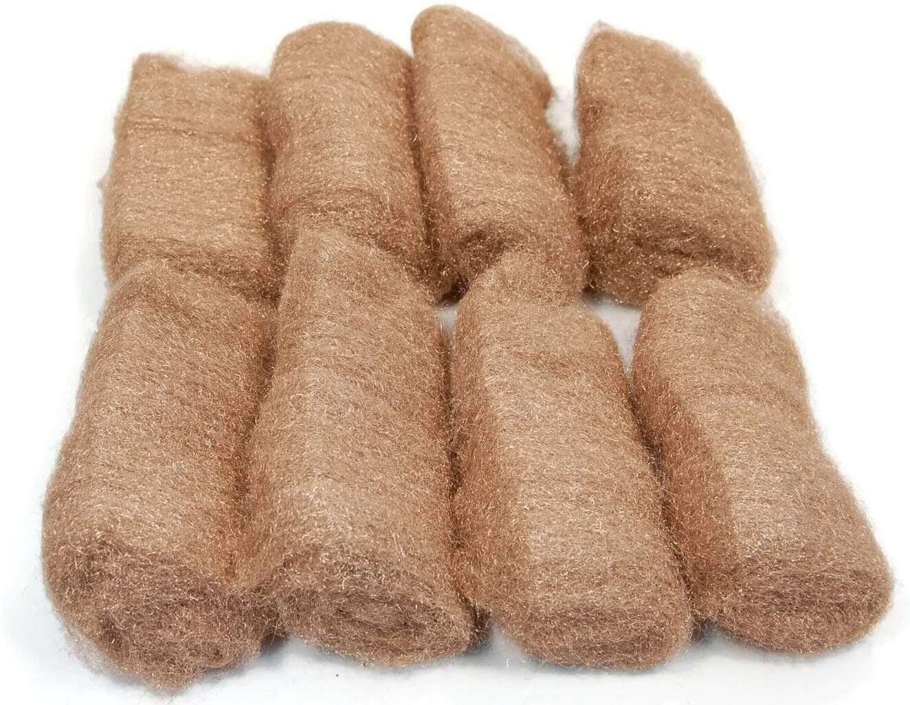 Rogue River Tools Bronze Wool Pads (8pc)- CHOOSE GRADE. Marine, Glass, Wood, USA