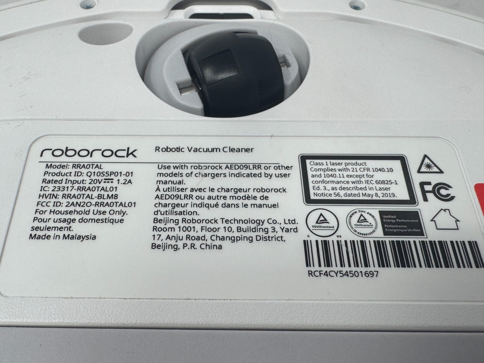 Roborock Q10 S5+ Robot Vacuum Mop Combo with Auto-Empty Dock Tested Working