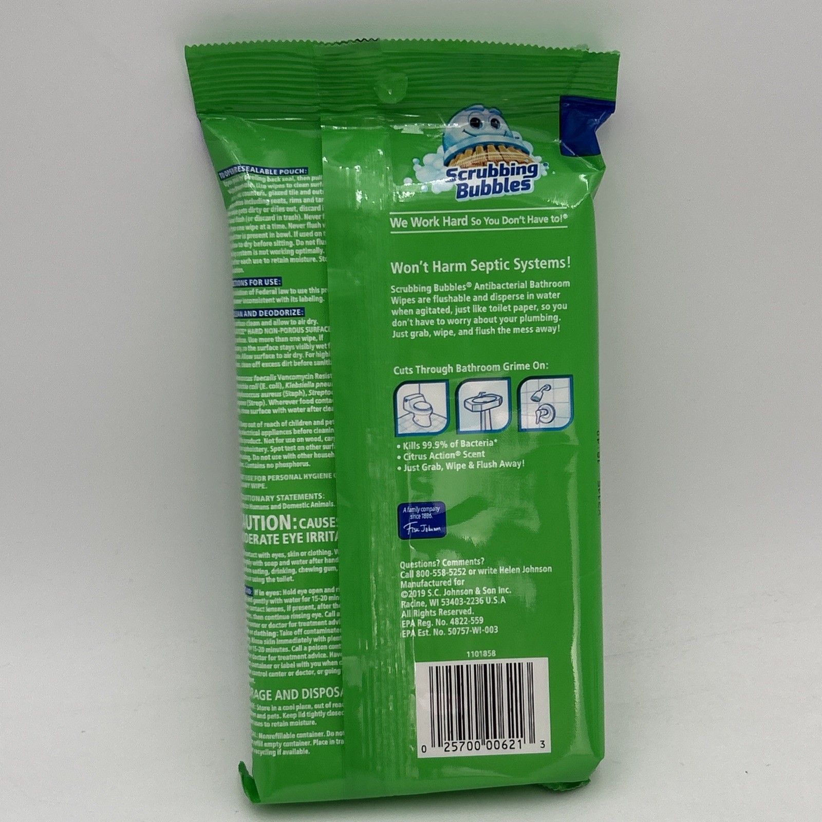 2 PACK Scrubbing Bubbles Bathroom Flushable Wipes 36 count DISCONTINUED