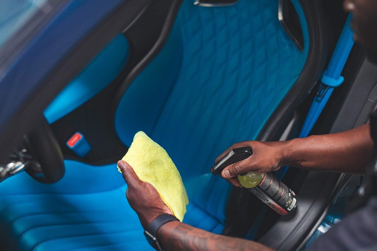 All Surface Interior Cleaner 1 Gallon Safe Leather Vinyl Plastic Fabric No Resid