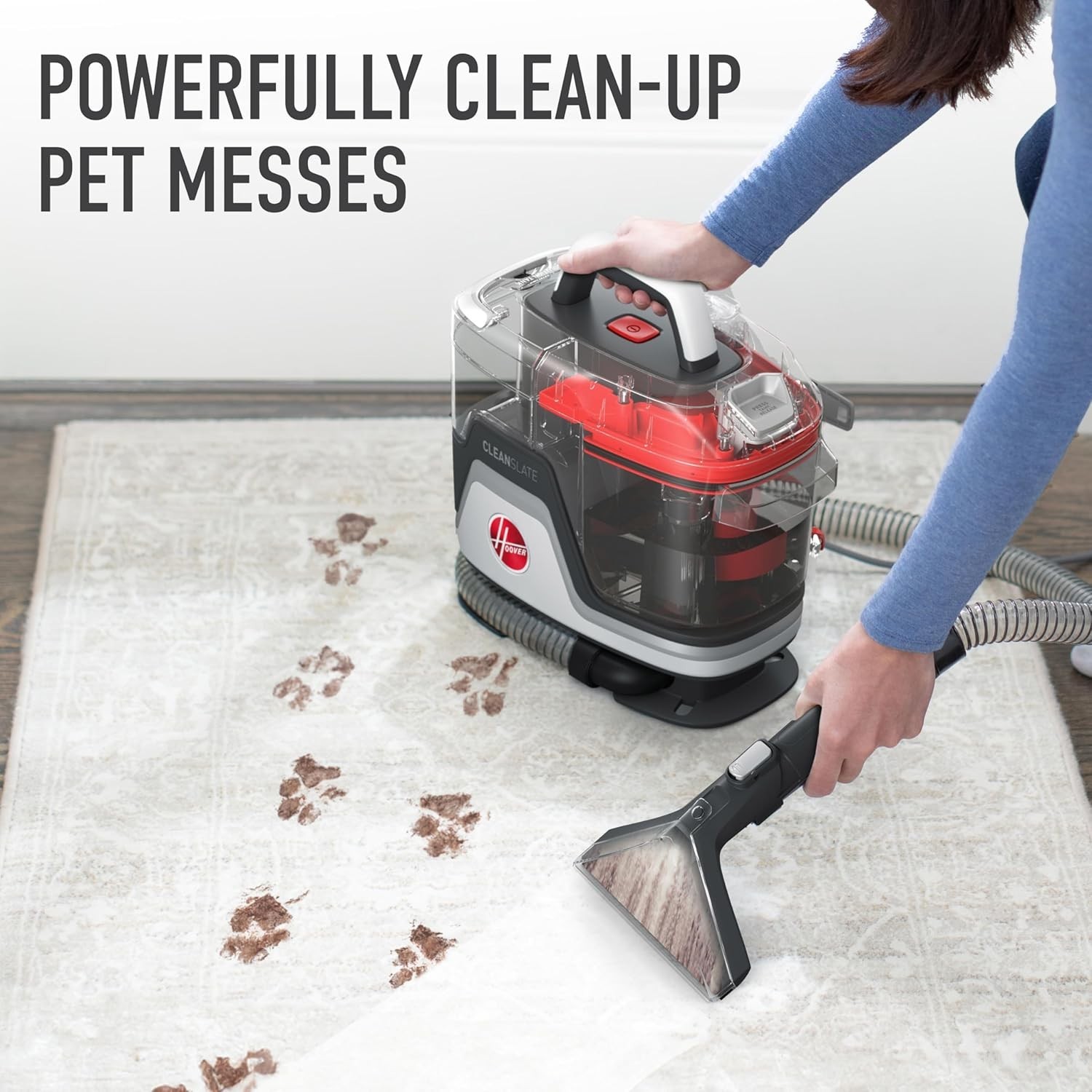 CleanSlate Plus Portable Carpet + Upholstery Spot Cleaner Machine, Powerful Suct
