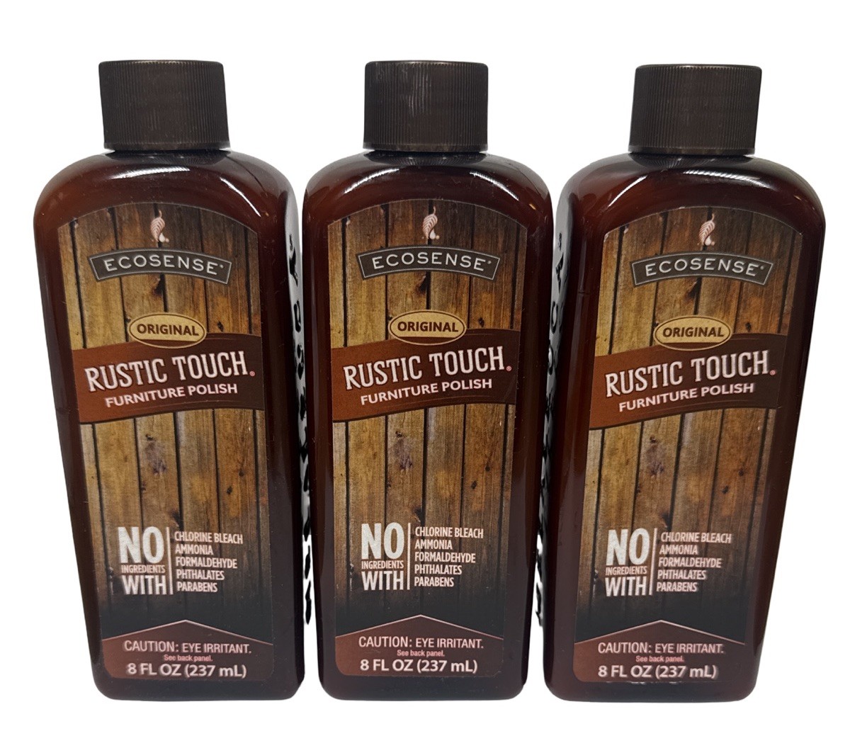 3 x Melaleuca Ecosense Rustic Touch Furniture Polish 8 fl oz Bottles NEW