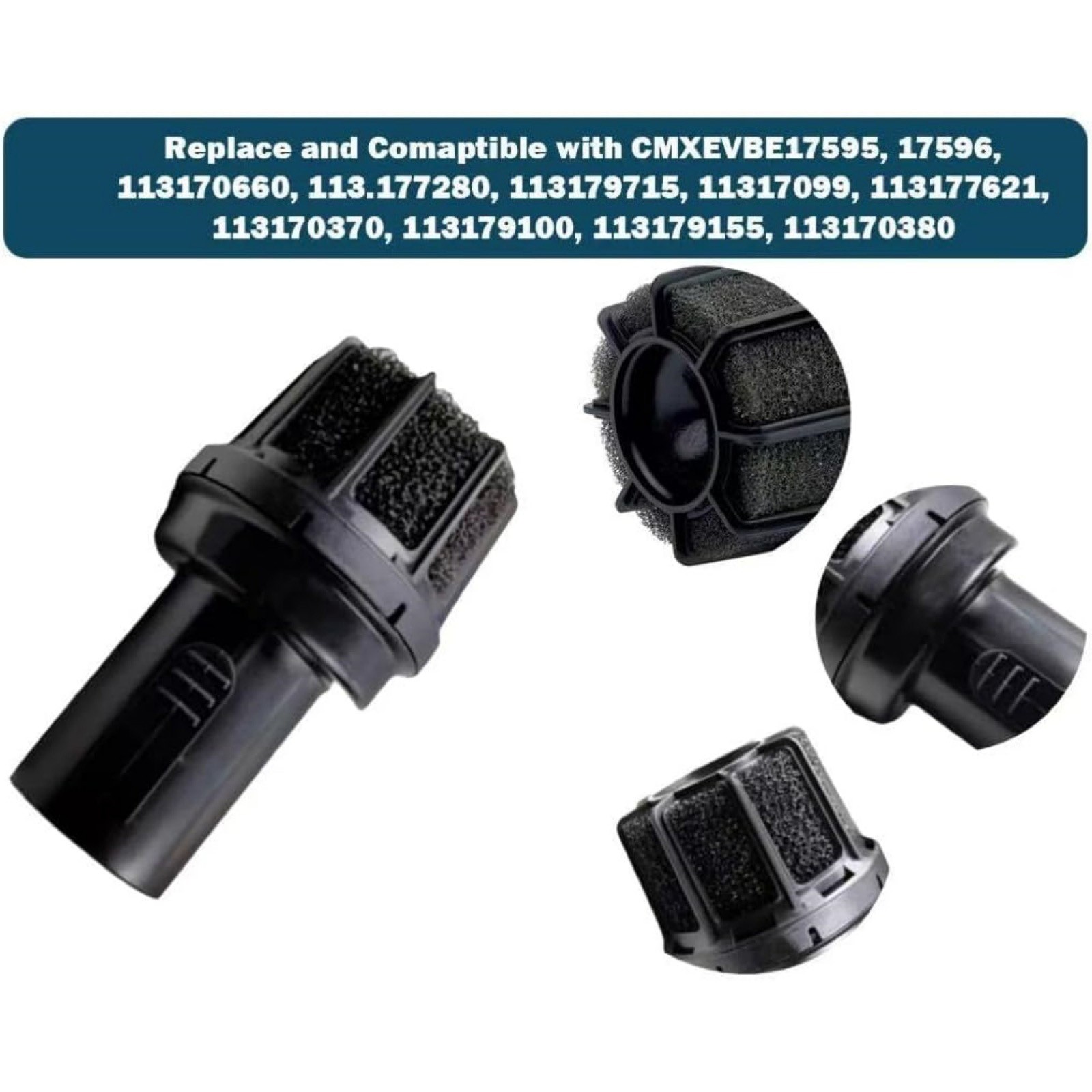 Acuum Cleaner Exhaust Diffuser Muffler Noise Reducer 2.25″ for Craftsman Ridgid