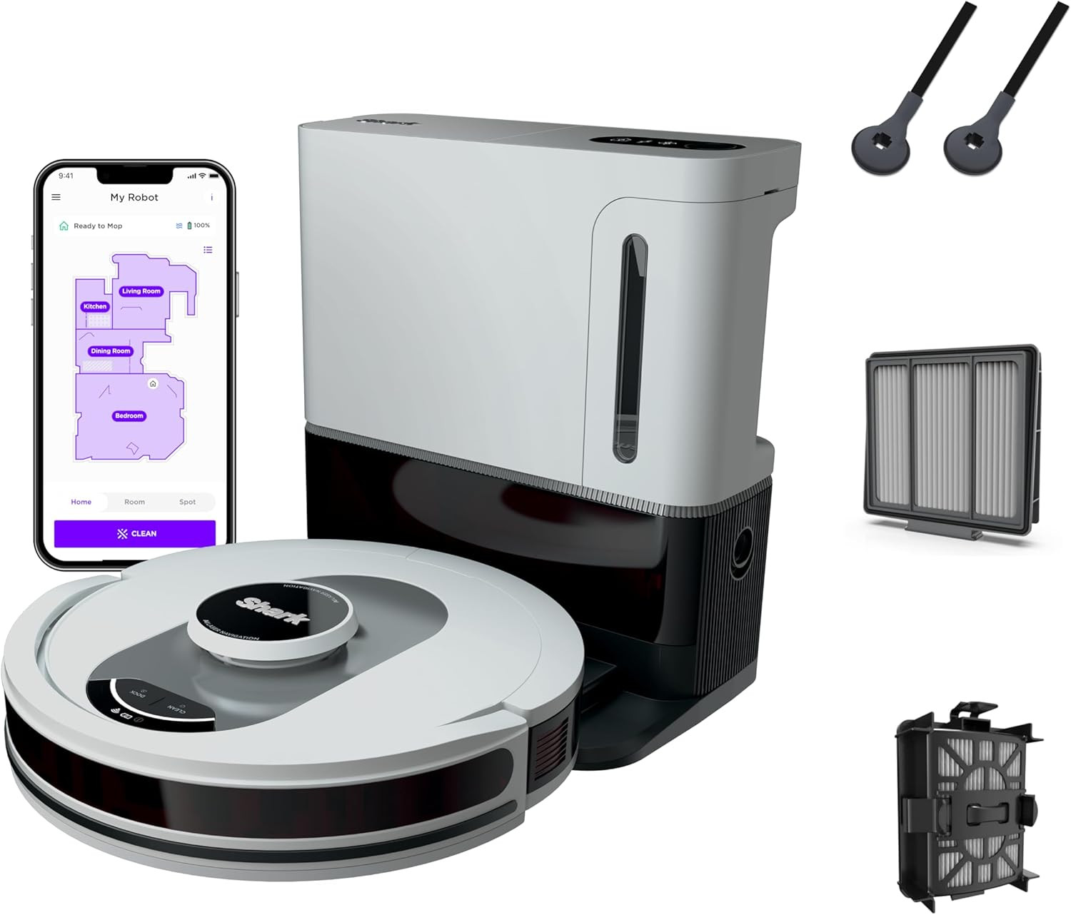 Shark AI Ultra Voice Control Robot Vacuum with Matrix Clean Navigation, Home Map