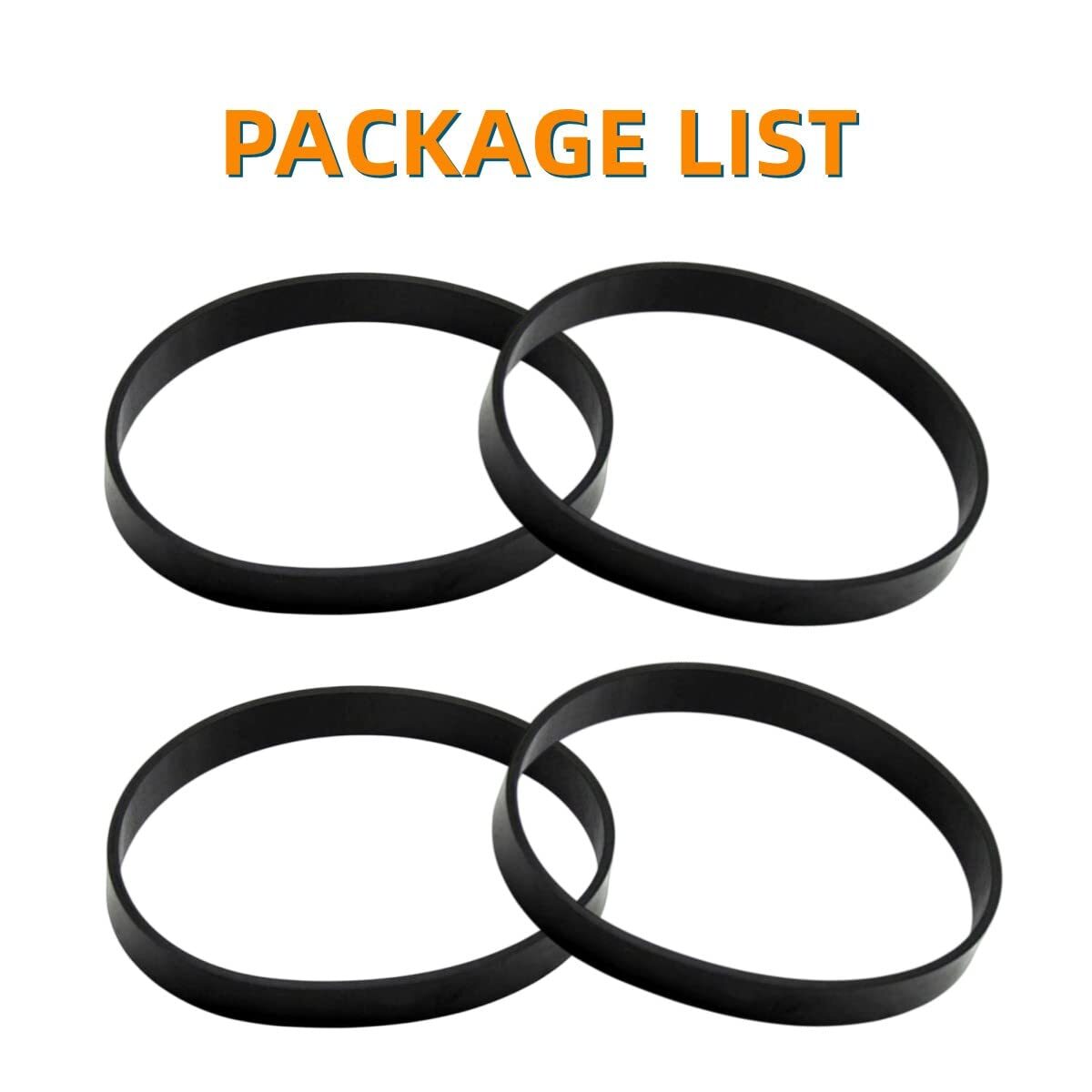 Replacement Belts For Bissell Power Force Helix Turbo Vacuum Rubber (4 Pack) NEW