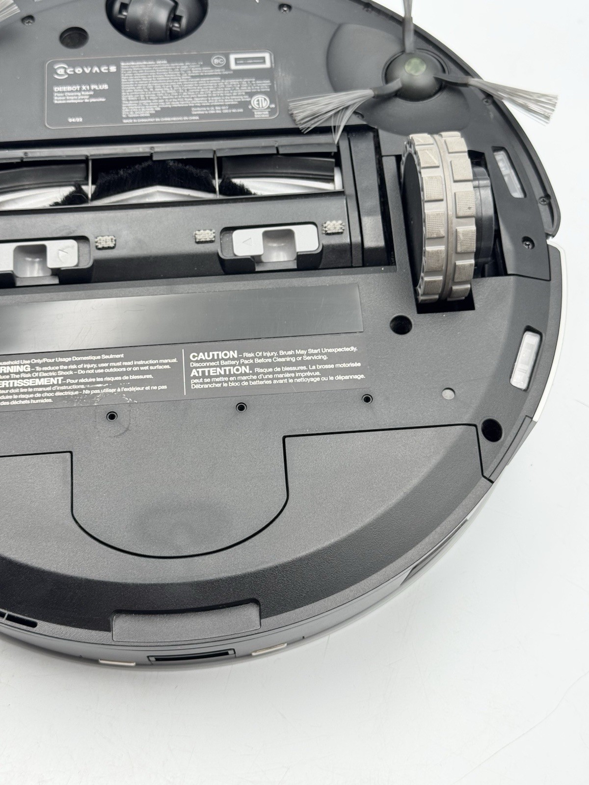 Ecovacs Deebot X1 Plus Robot Vacuum And Mop Combo With Self Emptying Station