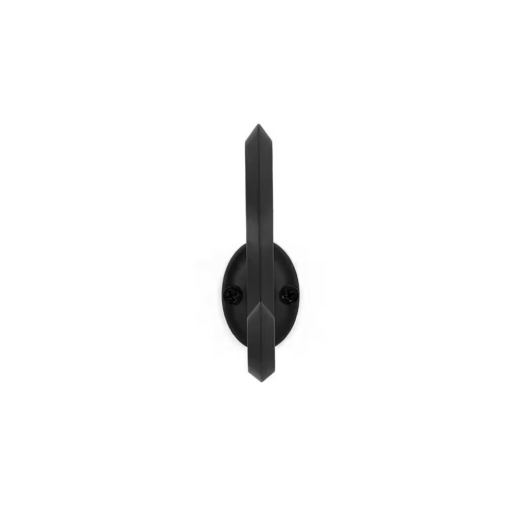 3 11/16 In. (94 Mm) Iron 22 Lb. Load Capacity Black Classic Wall Mount Hook