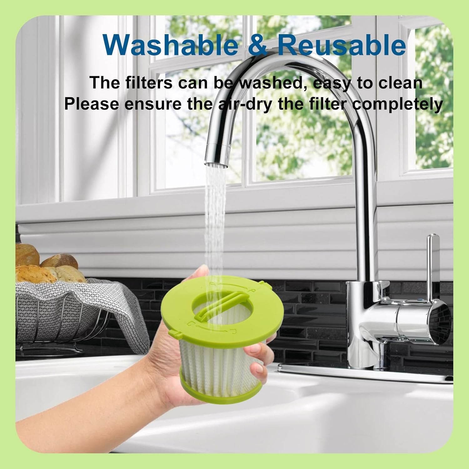 4 Pack Vacuum Filter for Ryobi ONE+ 18V Handheld Vacuum PCL700 PCL704 PCL705