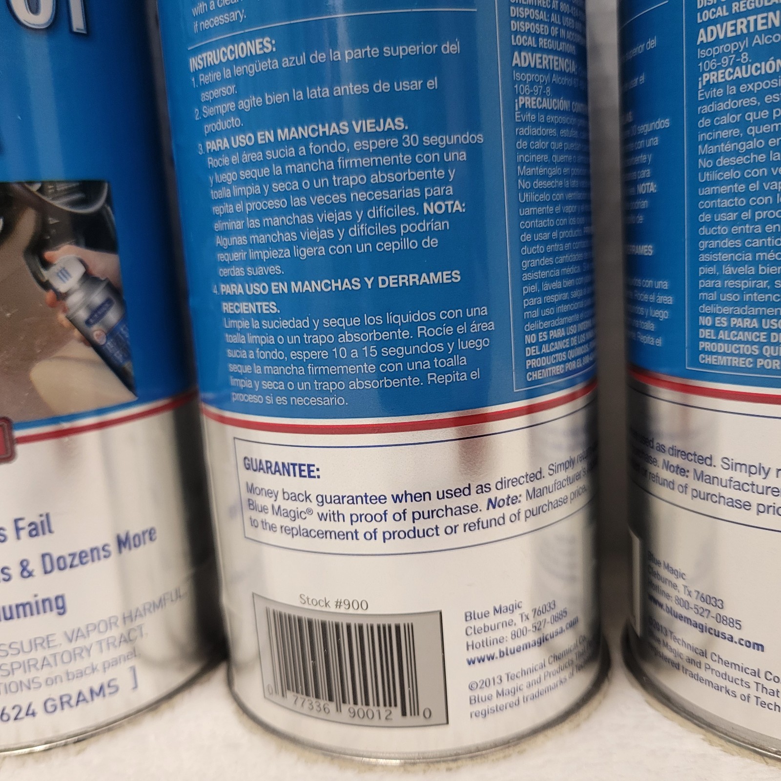 Blue Magic 22 oz Aerosol Carpet Stain & Spot Lifter Spray – Quantity 3