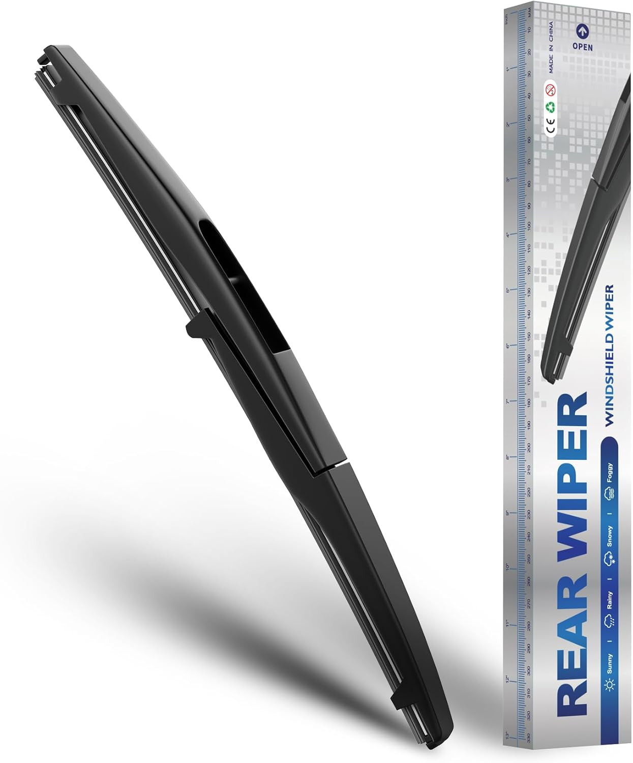 Rear Windshield Wiper for Nissan Murano 2003-2007, Streak-Free OEM Back Wipers B