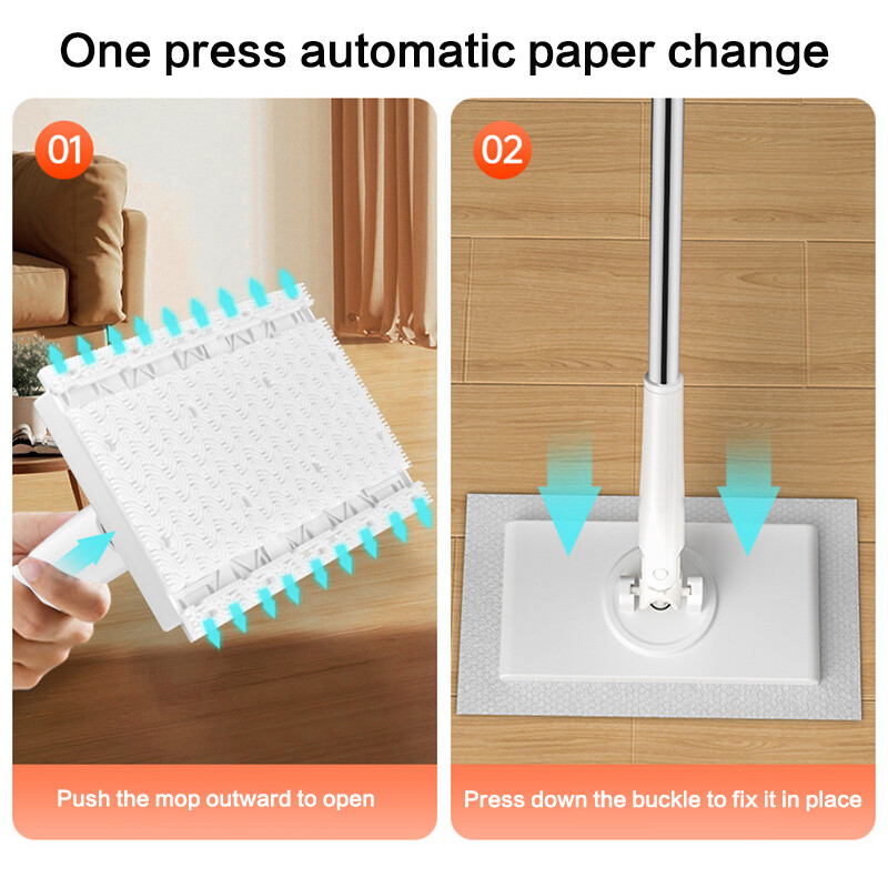 Automatic Cloth Changing Mop Mini Hands-Free Mop Compatible Face Towel Home