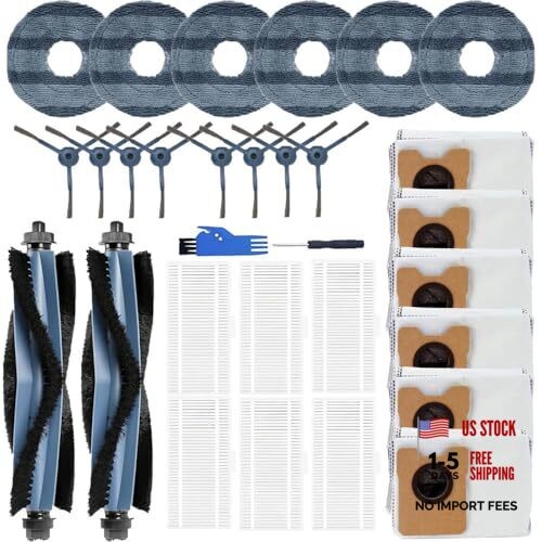 (30 Pack) Replacement Accessories for eufy Omni C20 Robot Cleaner, 2 Main