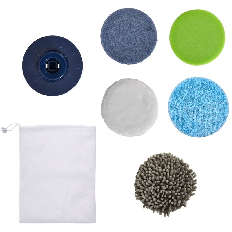 Casabella Power Spin 6 Count Microfiber Scrub And Shine Attachment Set