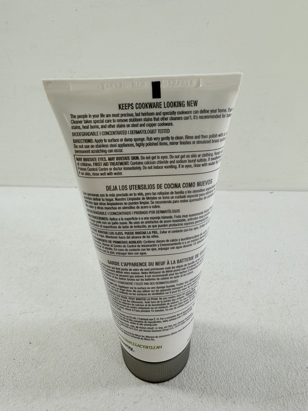 Amway Legacy Of Clean Metal Cleaner For Metal And Cookware 8.8 Fl Oz 250 G