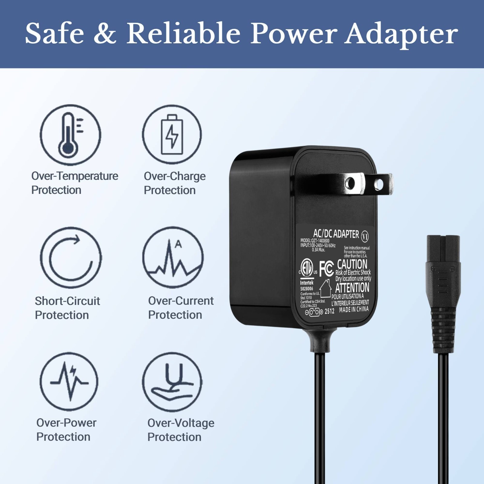 Charger for Bissell Featherweight Cordless Stick Vacuum 3061 3190 3191 3190A