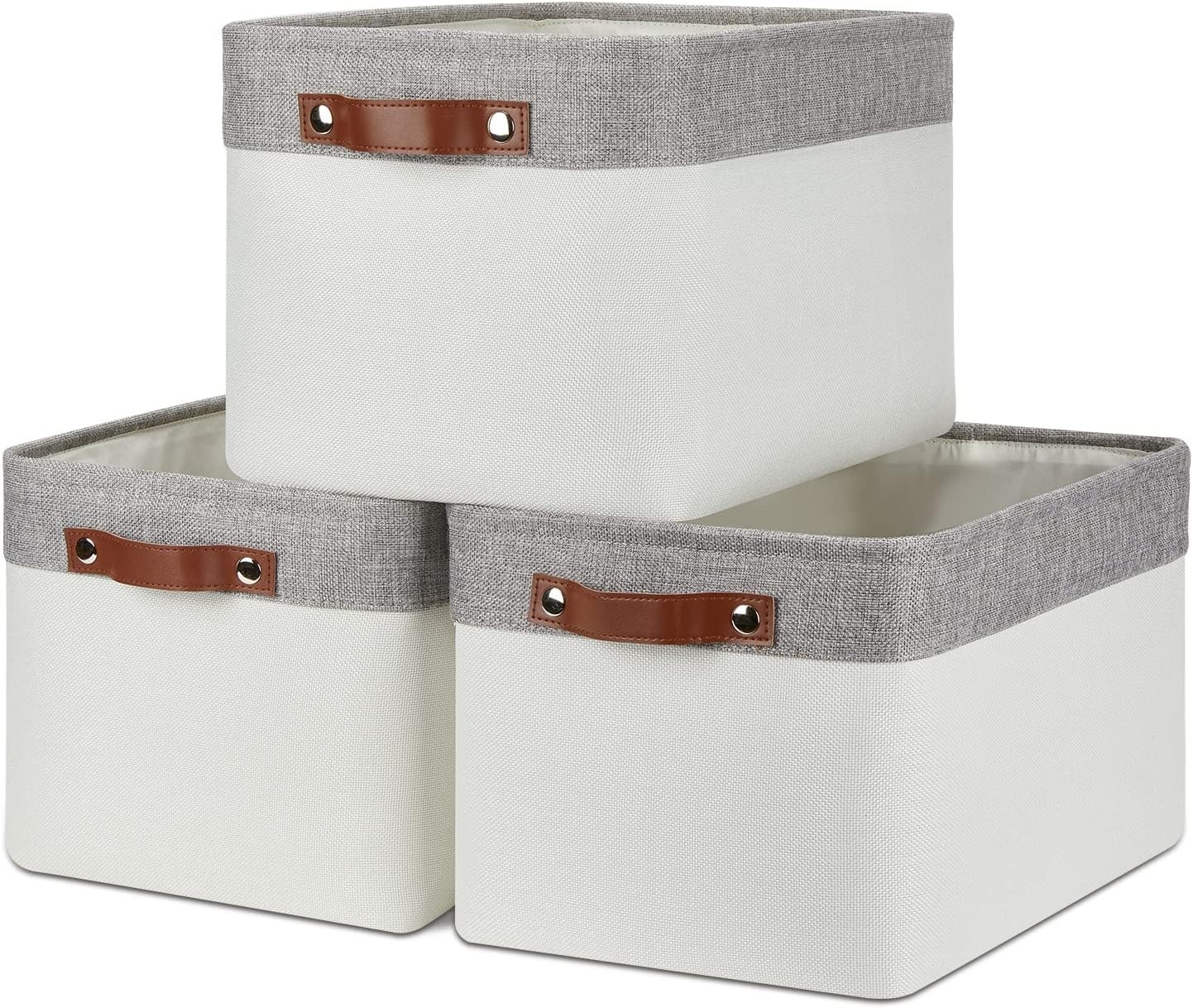 Storage basket, toys (3-piece set, medium size – 15 inches x 11 in x 9.5 in