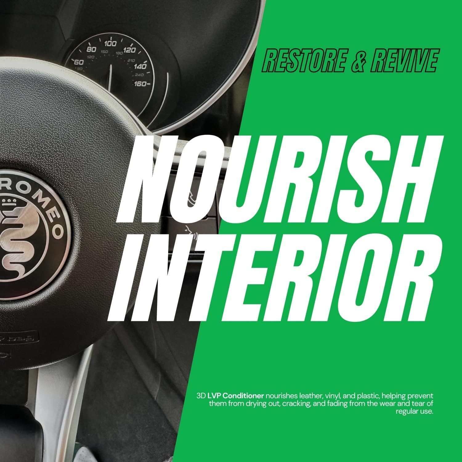 Leather, Vinyl & Plastic Conditioner | Restores, Conditions & Protects Car In…