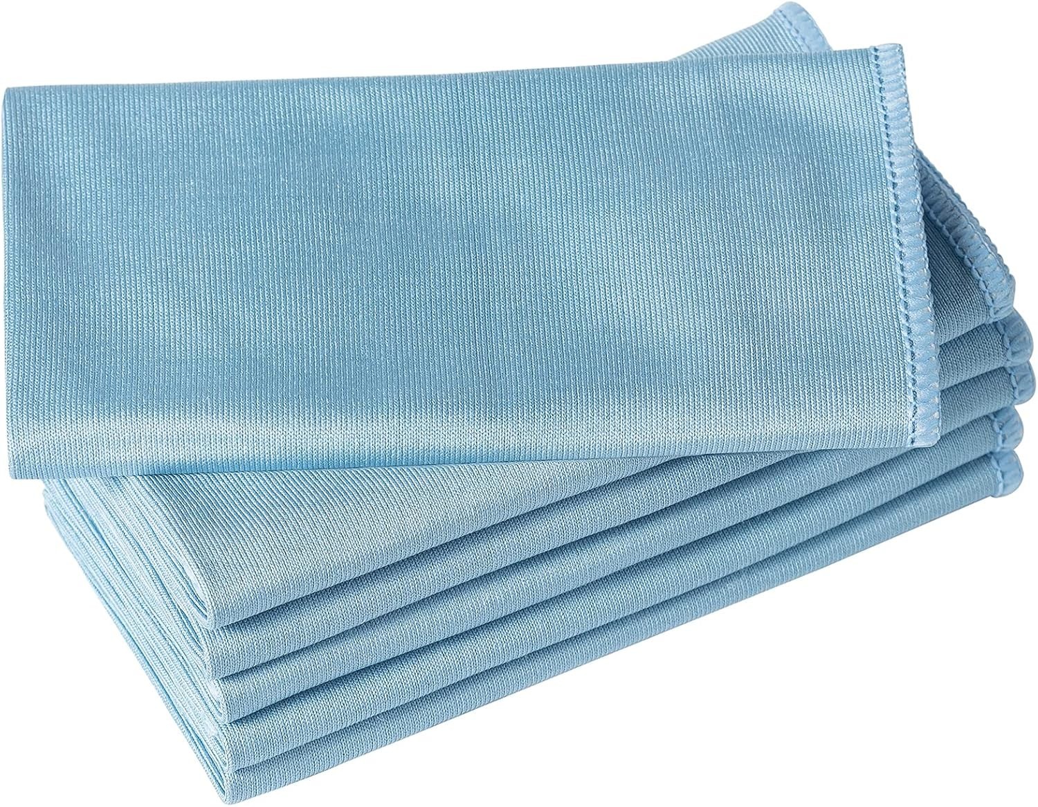 NEW 6 Pack Microfiber Glass Cleaning Cloth, 16 Inch X 16 Inch, Lint Free Quic
