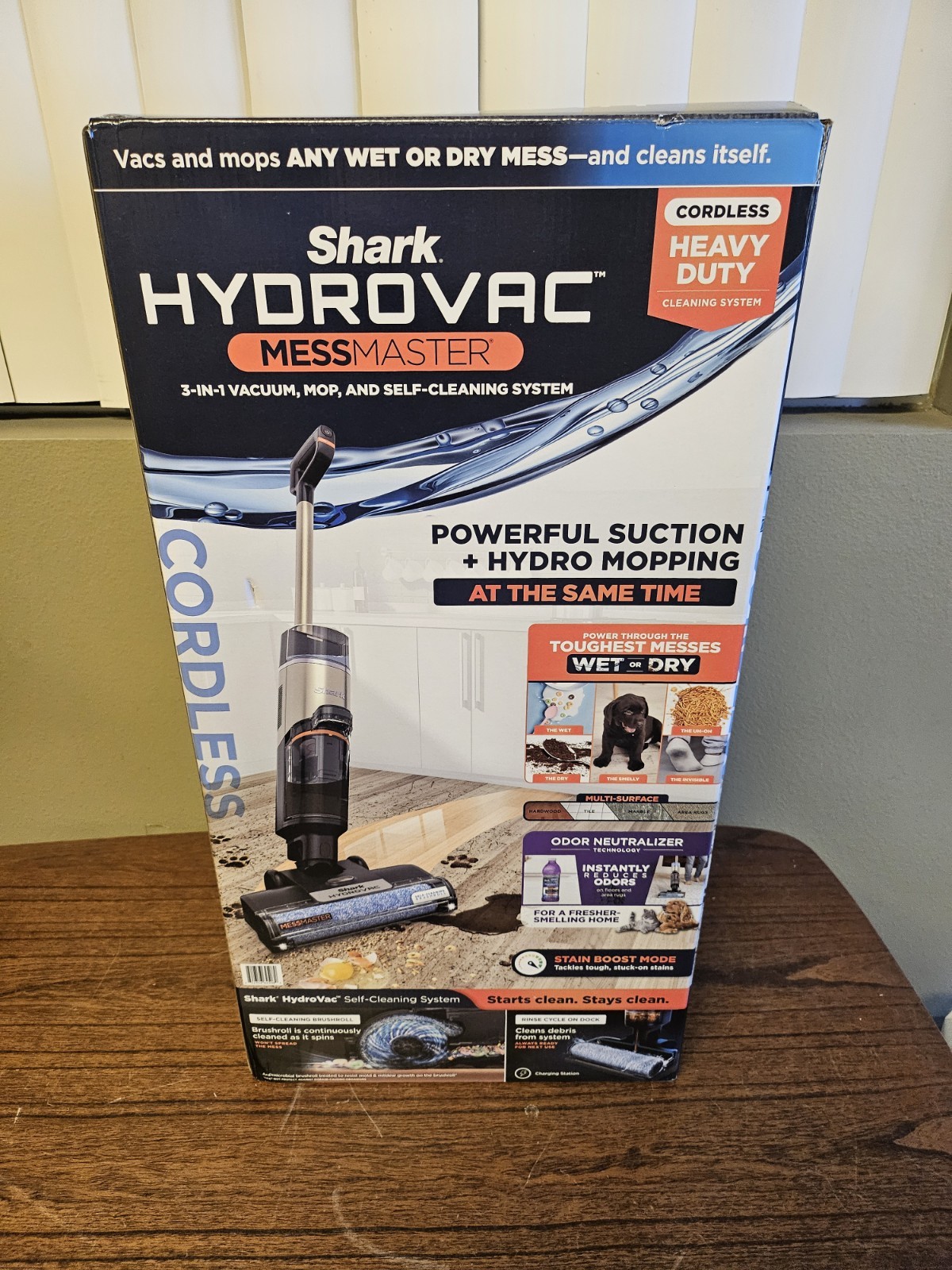 Shark HydroVac MessMaster 3-in-1 Vacuum Mop Cordless WD261