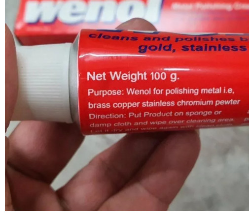 Wenol Metal Polish Cleaner for Brass Copper Silver Gold Stainless Steel Chrome
