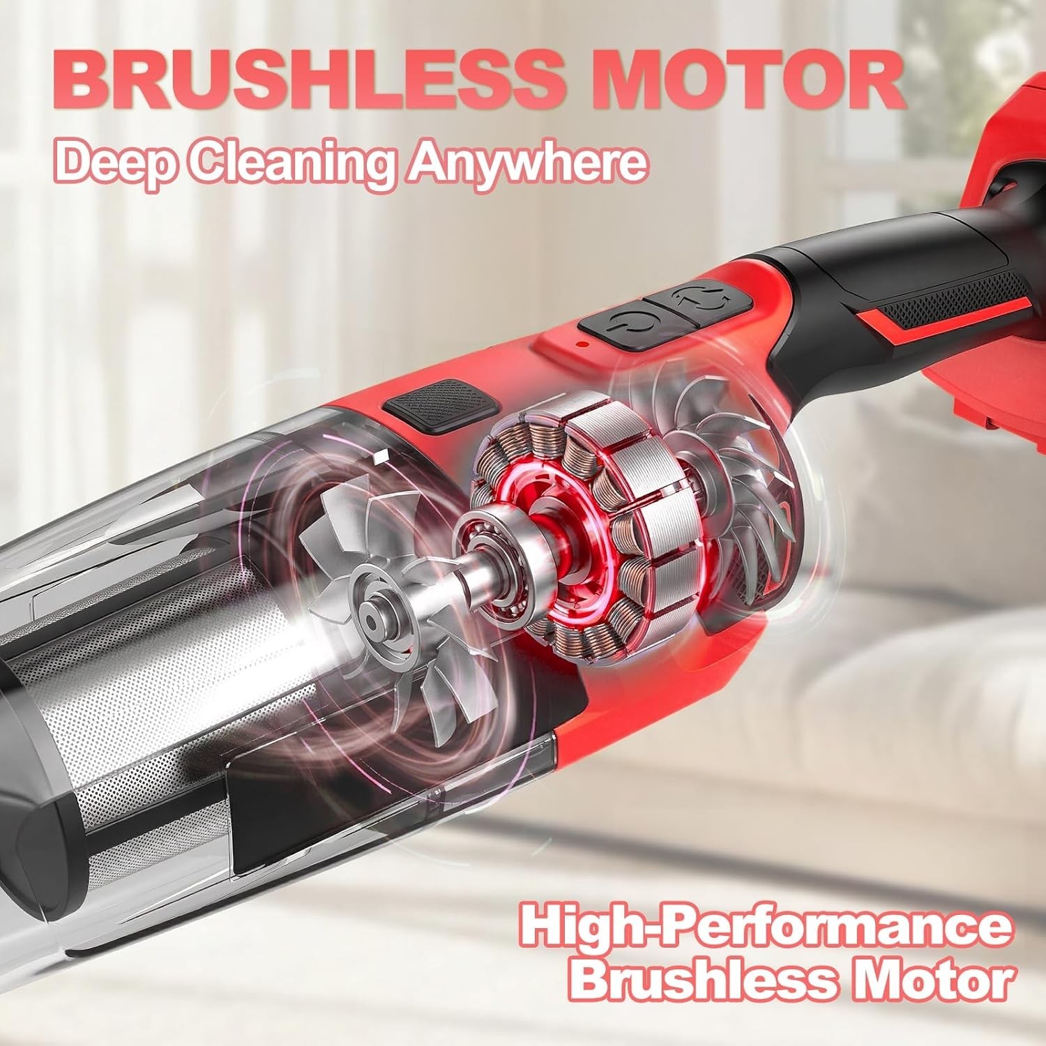 Cordless Vacuum for Milwaukee M18 Battery, 5 in 1 Handheld Electric Vacuum Cl…