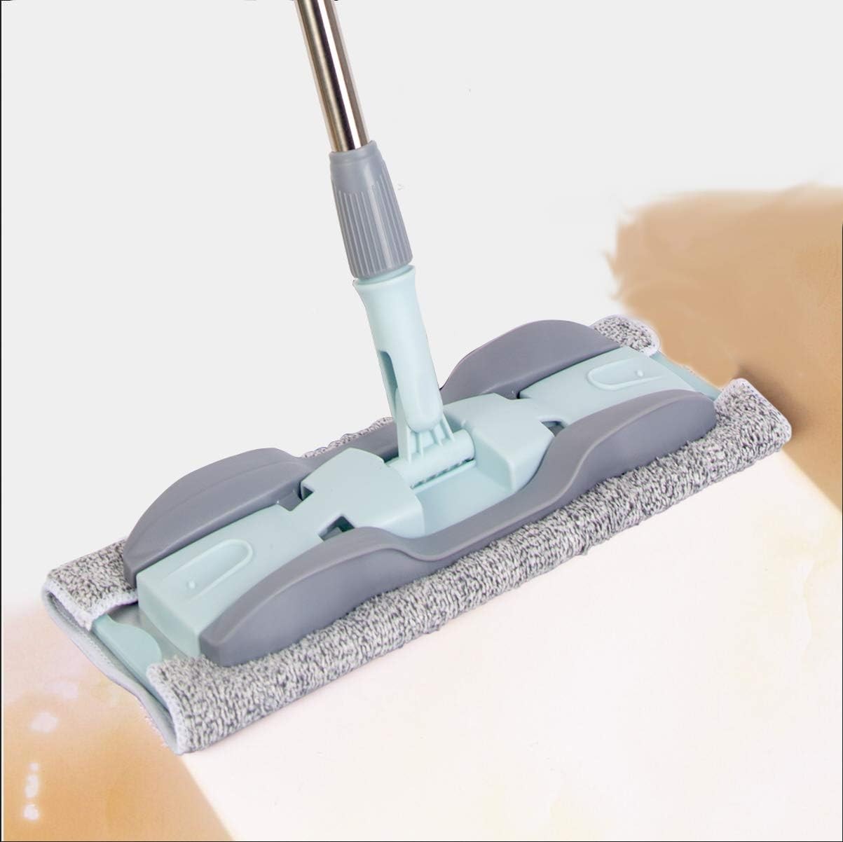 2-in-1 Microfiber Mop for Wet & Dry Use, 15-Inch with 4 15 IN MOP, 15 in