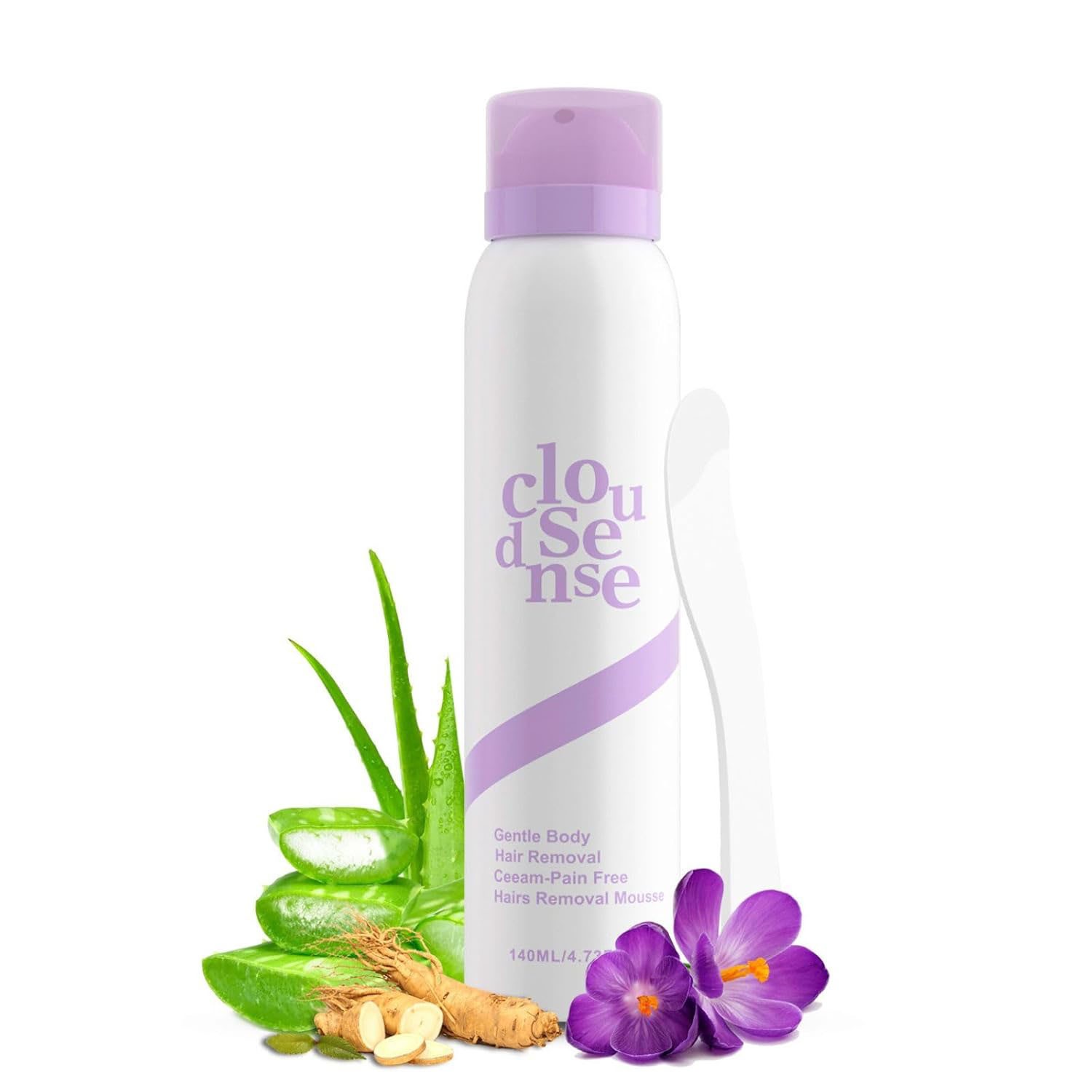 NEW Cloud Sense Gentle Hair Removal Mousse Spray, Aloe & Hyaluronic Acid