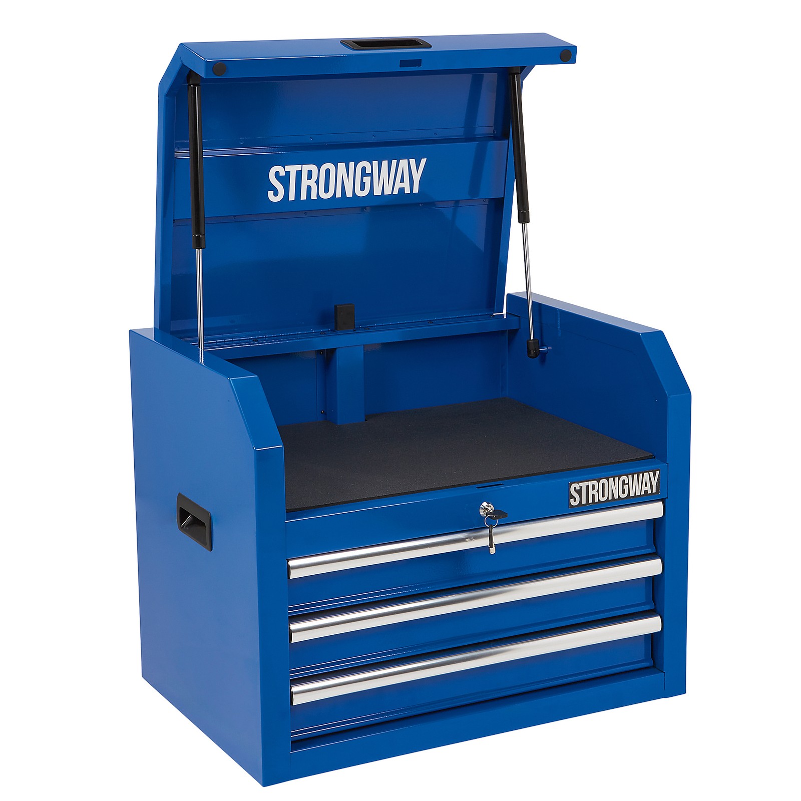 Strongway 3-Drawer Storage Chest, 25.6in.W x 17.7in.D x 20.3in.H, 400-Lb.