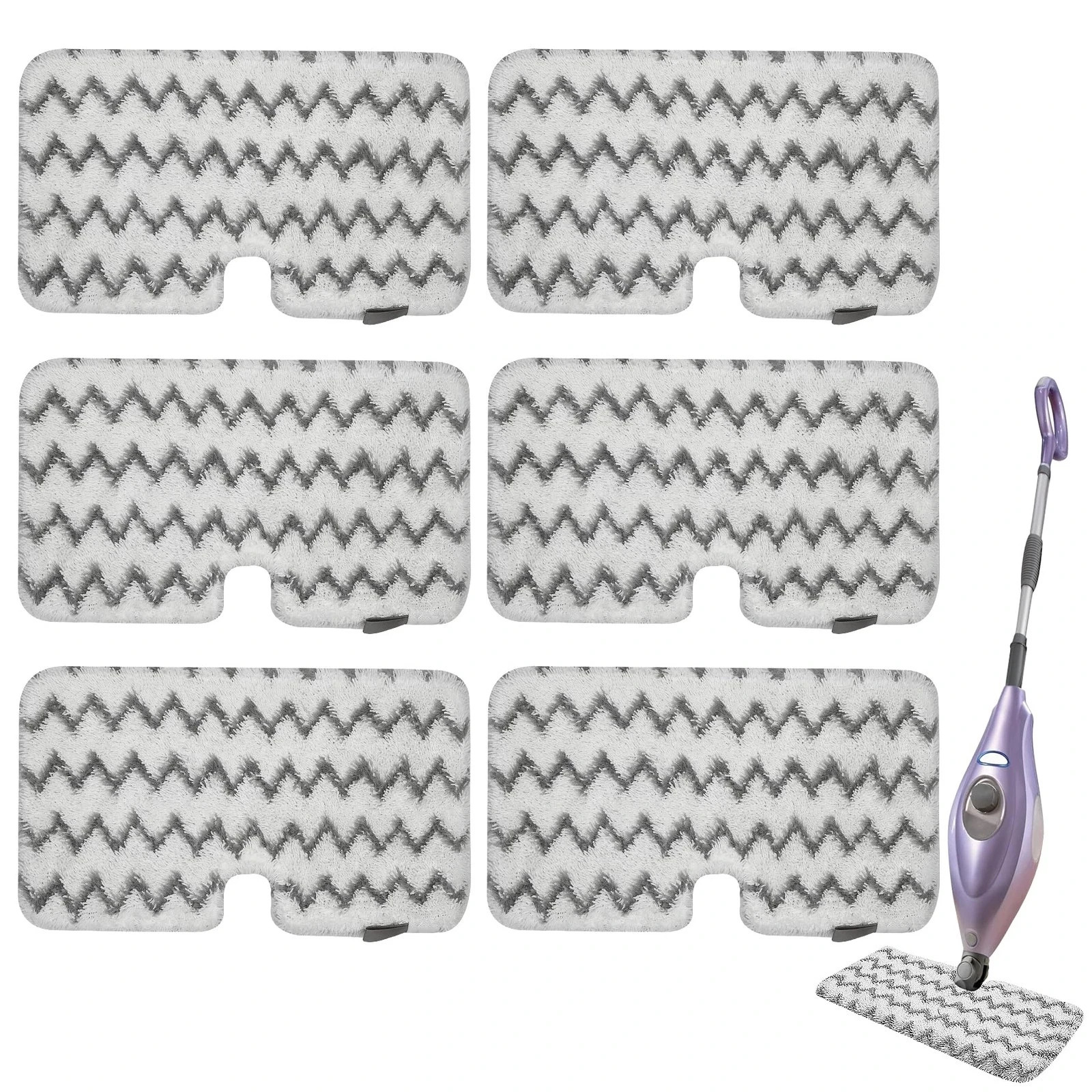 6 Pack S3501 Steam Pocket Mop Replacement Pads Refills for Shark S3550 S3601