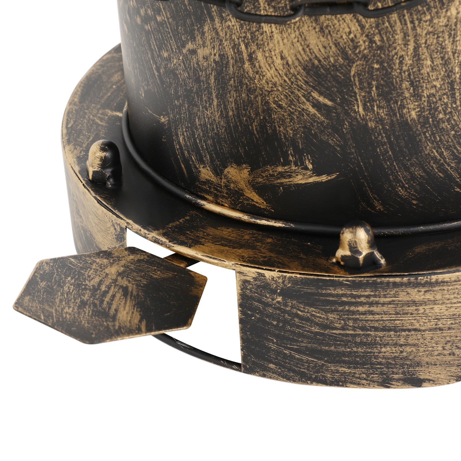 Vintage trash can – bronze color