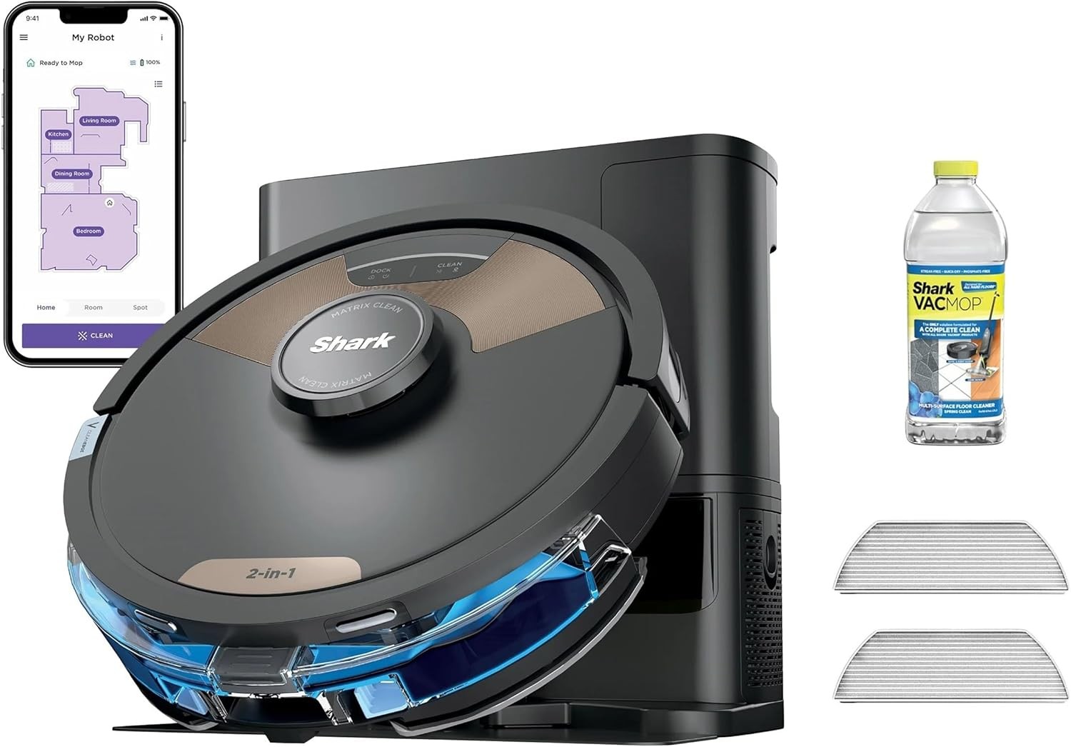 Shark Matrix Plus 2-in-1 Robot Vacuum & Sonic Mop, Home – Scratch & Dent