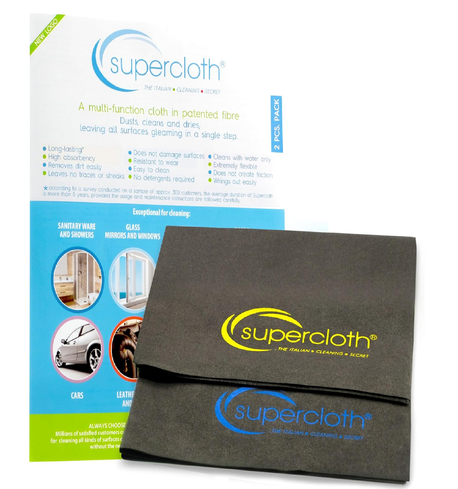 Premium Microfiber Cleaning Cloth for All-Purpose, Lasts Over 5 Years, Glasses C