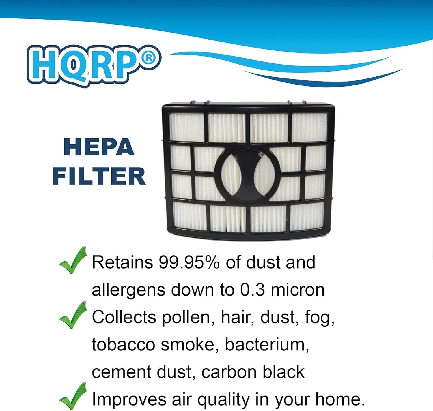 2-Pack Post-Motor HEPA Filter for Shark DuoClean NV600 NV770 NV771 UV700 Vacuum