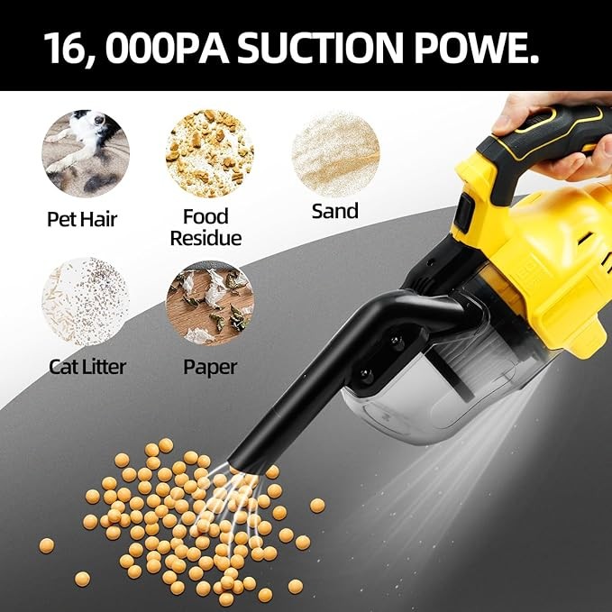 20V Cordless 5-in-1 Handheld Vacuum Cleaner – Powerful & Portable Cleaning Tool