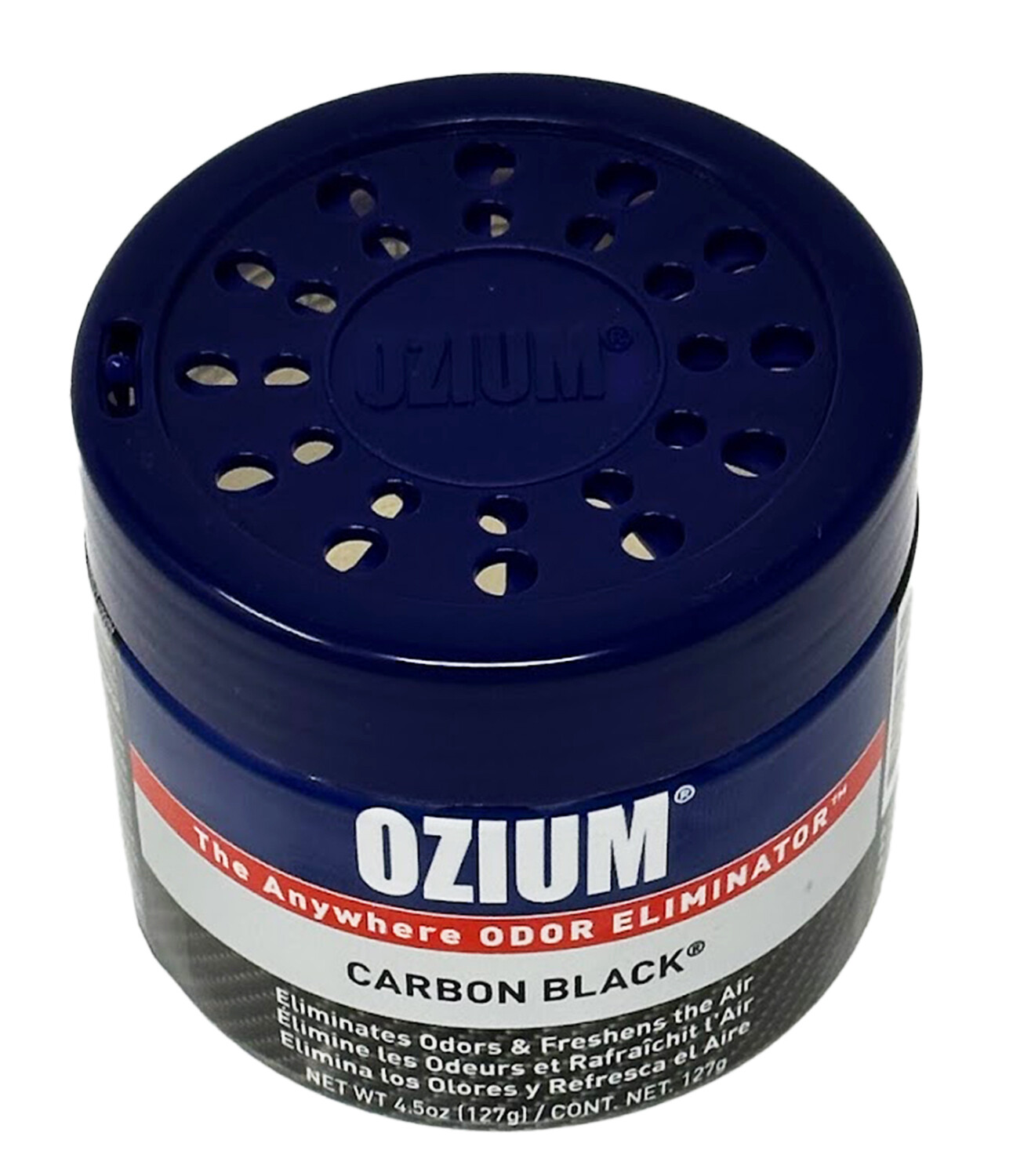 Ozium Air Sanitizer 4.5 oz Gel: Car Air Freshener, Carbon Black, 4 Packs