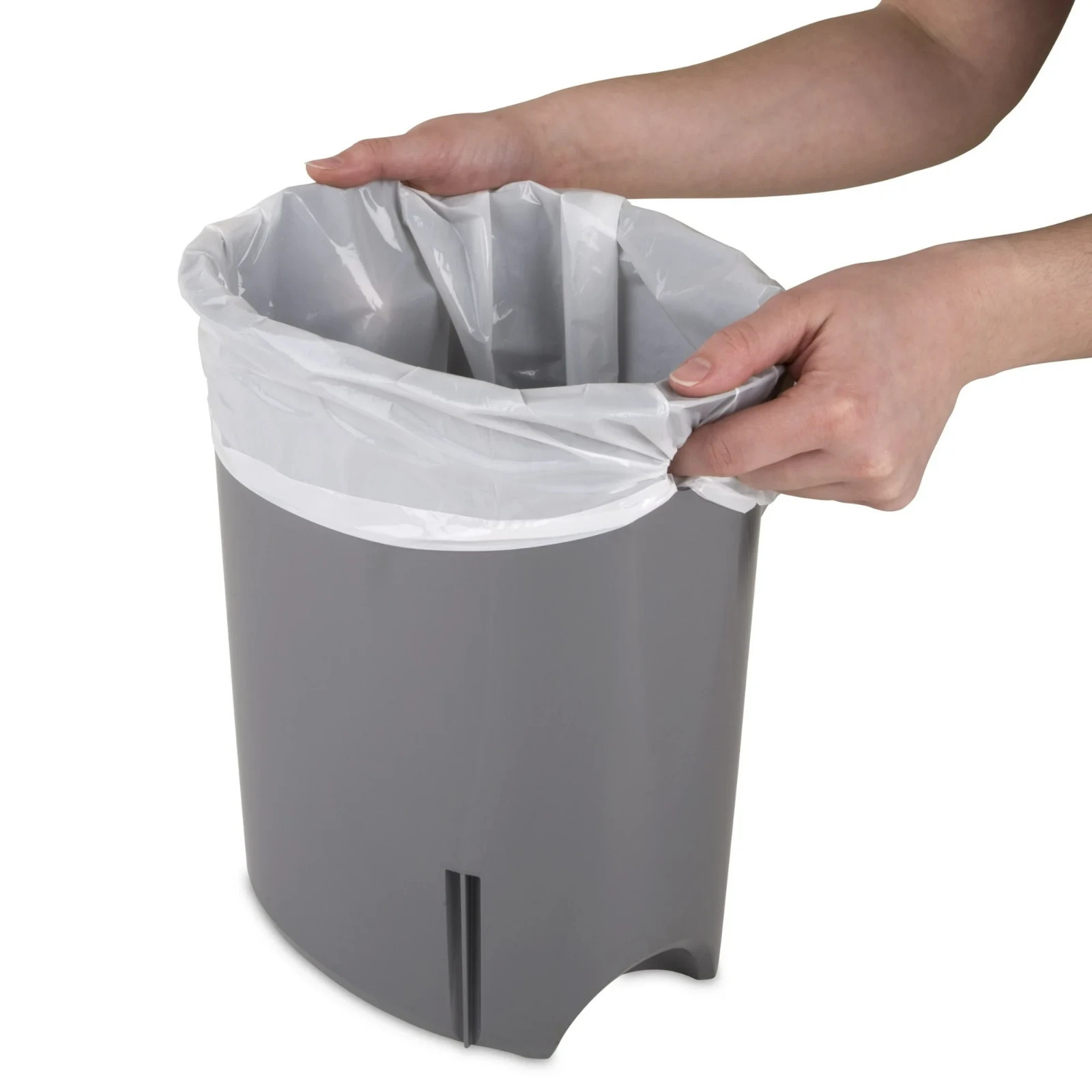 Sterilite Bathroom Trash Can, 2.6 Gallon Small Plastic Garbage