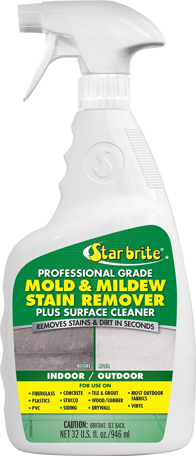 STAR BRITE Professional Grade Mold & Mildew Stain 32 Fl Oz (Pack of 1), Clear