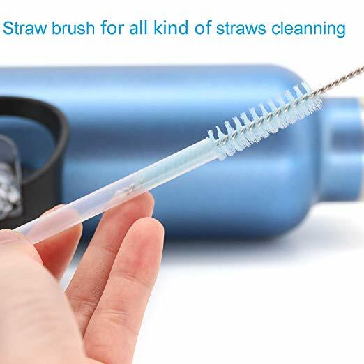 Bottle Cleaning Brush Set Nylon Bristle Long Handled Narrow Versatile Detailed