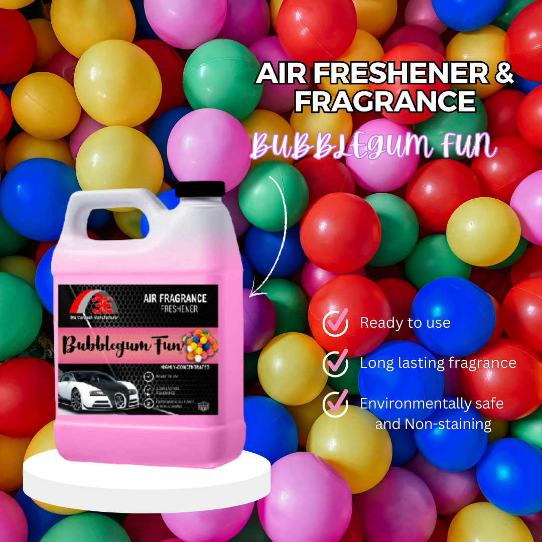 3E Bubble gum Fun 64 fl oz Air Freshener Odor Eliminator, Half Gal FREE SHIPPING