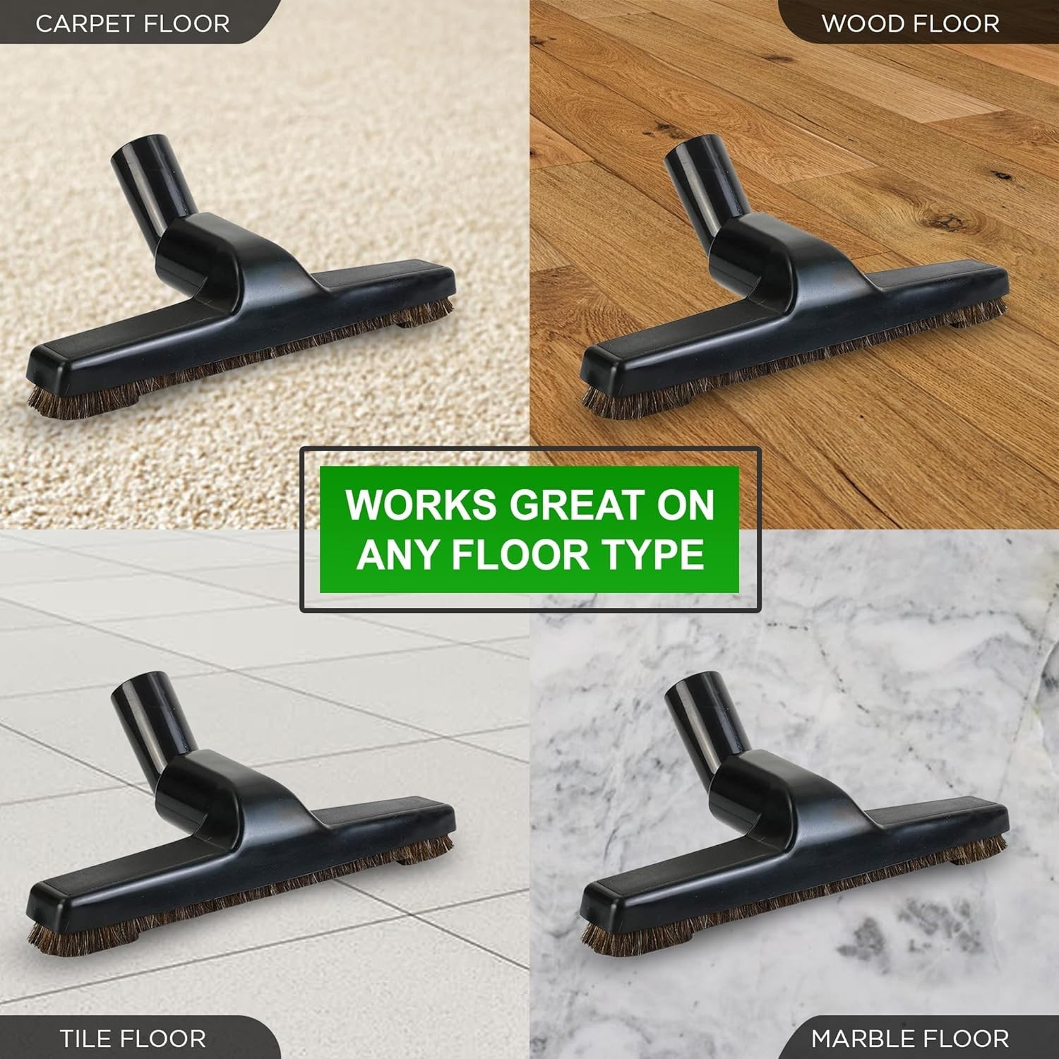 Universal 1 ¼ Inch mm Black Vacuum Cleaner Floor Brush 10″ Wide 1 Brush Only