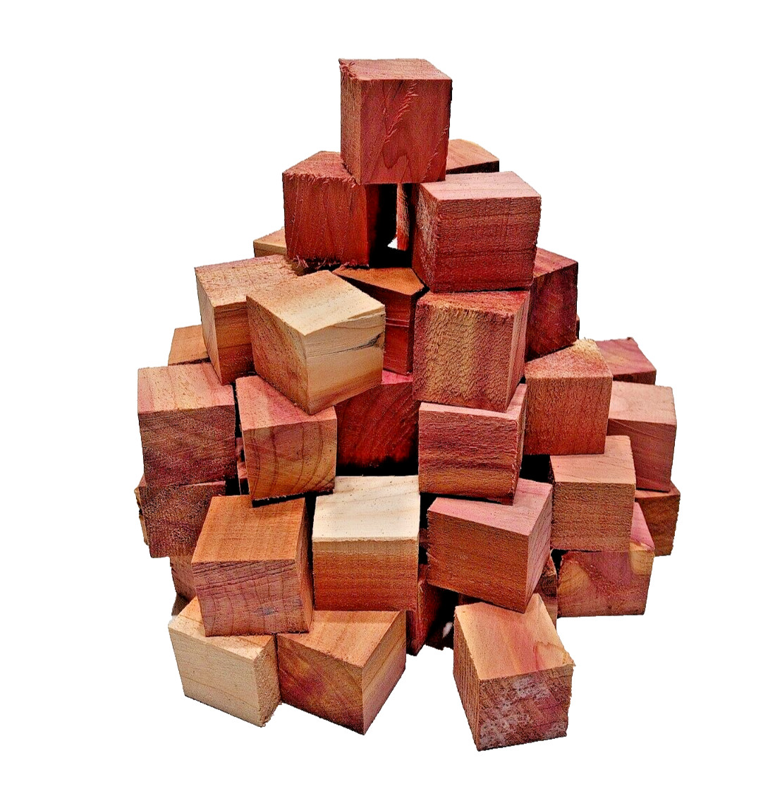 60 Aromatic Red Cedar Wood Blocks CHEMICAL FREE BUG/MOTH REPELLENT SHIPs FREE!
