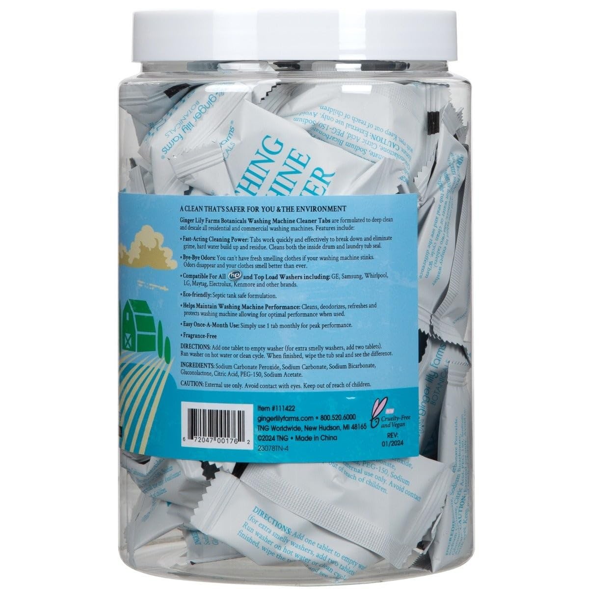 Washing Machine Cleaner Tablets Deep Cleaning Tabs Front Load Top Load