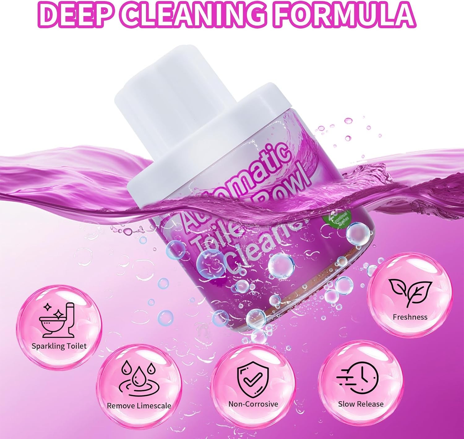 Automatic Toilet Bowl Cleaner 3 Pack – 9 Months Long Lasting Toilet Tank Cleaner