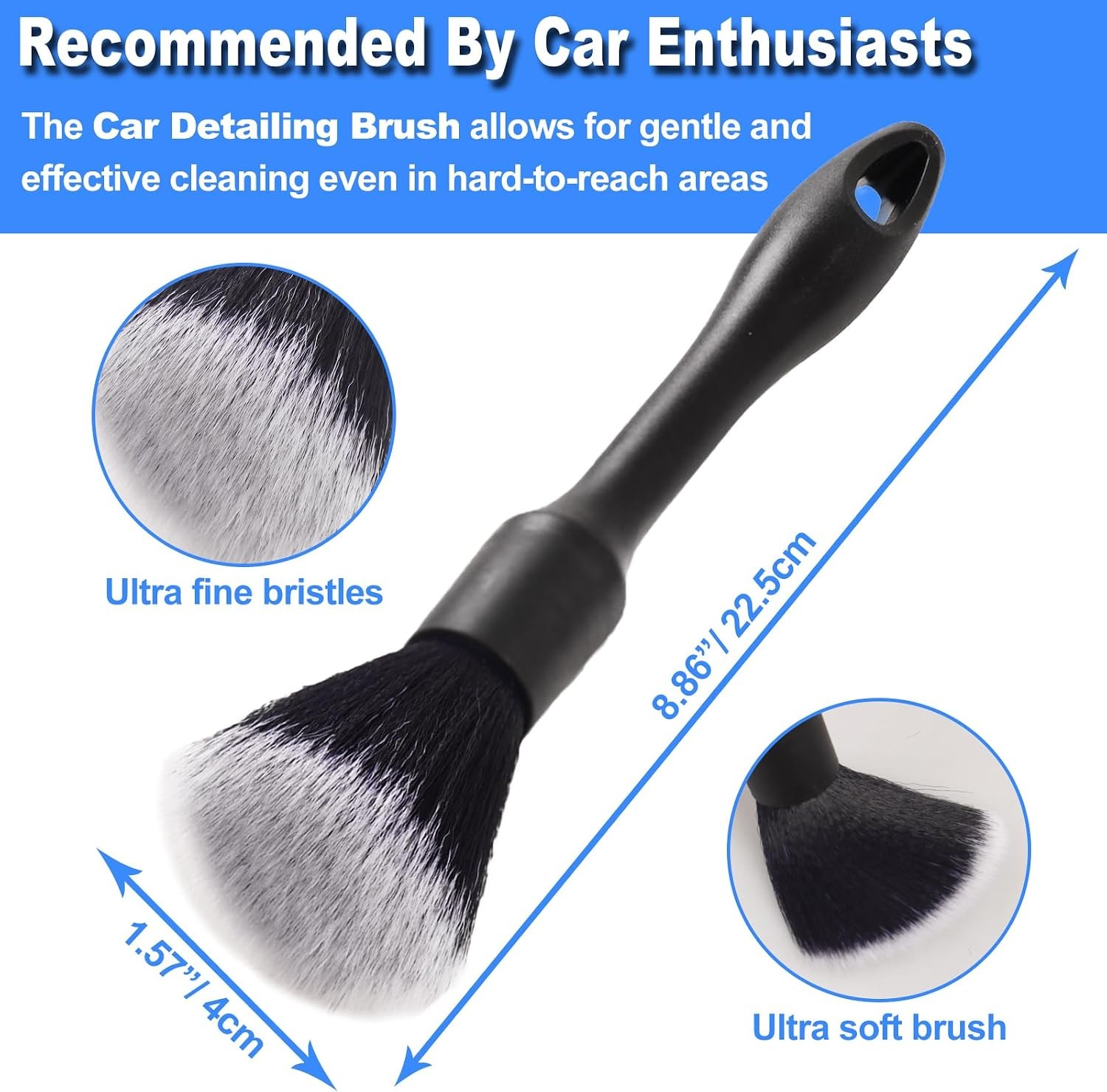 3PCS Wheel Brush Kit for Cleaning Wheel and Tire, Wheel and Rim Brush, Car