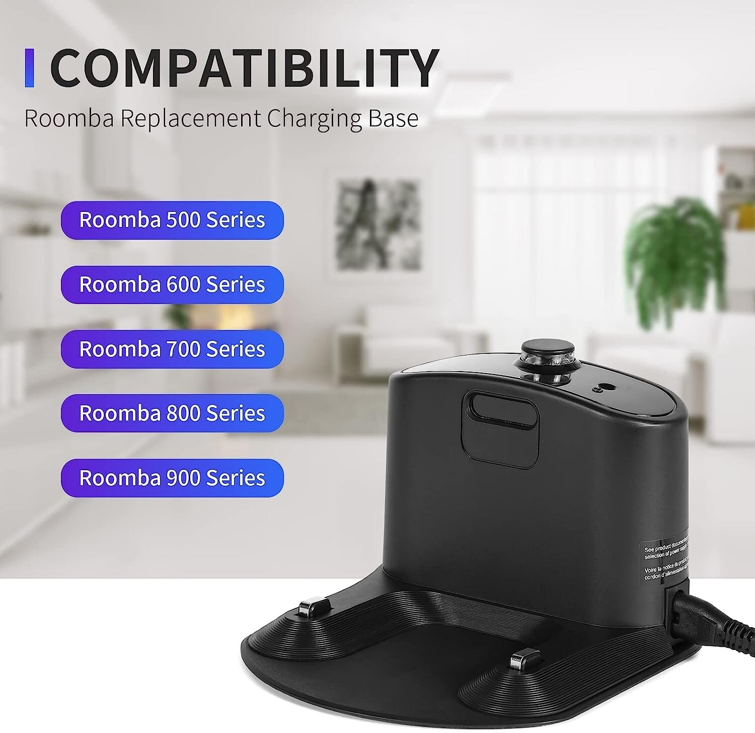 Durable Roomba Docking Station – Replacement for 500 to 900 Series Models
