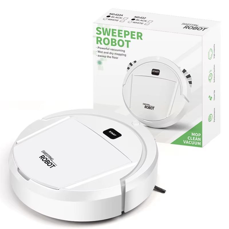 New Automatic Robot Vacuum Cleaner Smart Sweeping Dry Wet Cleaning Machine Charg
