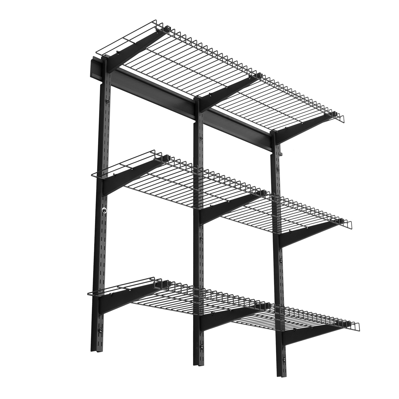 VEVOR 0.9 x 3 ft Garage Wall Shelving 450 lbs Total Wall Mounted Garage Shelving